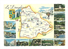 Cp, Rhônes Alpes, Le Dauphiné, Multi-Vues, Voyagée 1978 - Rhône-Alpes
