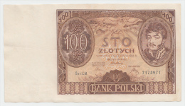 Poland 100 Zlotych 1934 VF++ CRISP Banknote P 75 - Polen