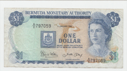 Bermuda 1 Dollar 1986 AVF P 28c 28 C - Bermudes