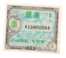 JAPAN 1 YEN 1946 VF+ P 66 - Japan