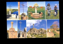 Croix Des Chemins Diverses Croix De Chemin En Fer Pierre Auvergne Saint ST Jacques De Compostelle - Monumente