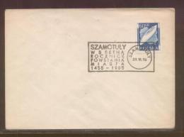 POLAND 1956 500 YEARS OF SZAMATULY TOWN 1455-1955 SCARCE COMM CANCEL ON COVER - Lettres & Documents
