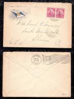 Brazil 1911 HAPAG Adversising Cover SANTOS To SHARON USA - Covers & Documents