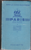 Plan De Paris Et De Sa Proche Banlieue - Les Guides Bleus - Hachette, 1947 - Ile-de-France