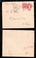 Brazil 1922 Uprated Stationery Cover Triangle Postmark URBANA PORTO ALEGRE - Briefe U. Dokumente