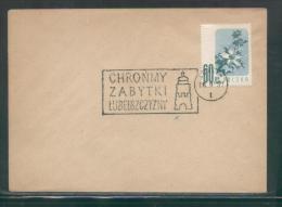 POLAND 1957 PROTECT LUBLIN REGION ARCHITECTURE COMM CANCEL ON PC BUILDING TOWN HALL - Lettres & Documents