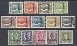 1918 OCCUPAZIONE AUSTRIACA 14 VALORI MH *  - RR11891 - Occ. Autrichienne