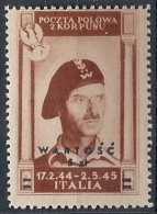 1946 CORPO POLACCO POSTA AEREA 5 Z MH * - RR11897 - 1946-47 Période Corpo Polacco