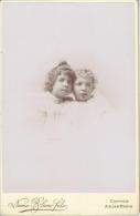 Photo Montée Sur Carton/Duo D'Enfants /NUMA BLANC Fils / Cannes / Aix Les Bains / Vers 1890    PH161 - Anciennes (Av. 1900)