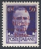 1944 OCCUPAZIONE TEDESCA CATTARO 1,50 LIRE MH * - RR11905 - Occ. Allemande: Cattaro