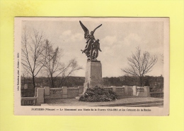 * CPA..( Dépt 86 )..POITIERS  : Monument Aux Morts De La Guerre 1914-1918 Et Les Coteaux De La Roche  : Voir Les 2 Scans - War Memorials