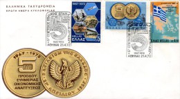 Greece- Greek First Day Cover FDC- "April 21st" Issue -21.4.1972 - FDC