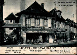 Dépliant Pour L'Hotel Restaurant P. Boussier à Larche En Corrèze Voir Scan. Route Nationale 89 - Sport En Toerisme