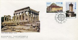 Greece- Greek First Day Cover FDC- "Europa 1978: Monuments" Issue -15.5.1978 - FDC