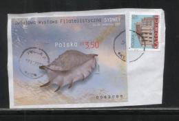 POLAND 2005 SYDNEY AUSTRALIA INTERNATIONAL PHILATELIC EXPO MS IMPERF USED SEA URCHIN - Used Stamps