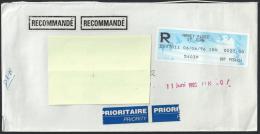 France: Registered Cover With A Meter Stamp - Nancy, Place St. Jean, 06-06-1996 - Brieven En Documenten