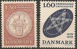 Denmark 1979. Copenhagen University. Michel 677-78 MNH. - Unused Stamps