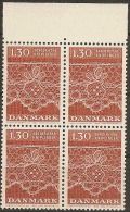 Denmark 1980. Laces. Michel 716, 4-block MNH. - Unused Stamps