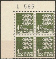 Czeslaw Slania. Denmark 1984. Coat Of Arms.  Michel 796, Plate-block MNH. - Ungebraucht