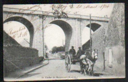 78 - LE VIADUC DE MAURECOURT - ATTELAGE - CARTE A DOS SIMPLE - Maurecourt