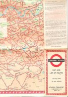 PBY/47 Cartina LONDON TRANSPORT 1964/ Central Buses/METROPOLITANA - Europe