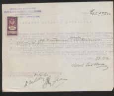 POLAND 1922 POWER OF ATTORNEY WITH 100MK EAGLE GENERAL DUTY REVENUE BF#31 - Revenue Stamps