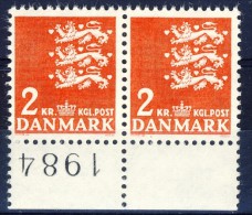 ##Denmark 1947. 3 Lions Pair.  Michel 290x. MNH(**) - Unused Stamps