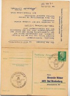DDR P77 Postkarte Mit Antwort ZUDRUCK BÖTTNER #2 Sost. MUSIKSTADT KLINGENTHAL 1967 - Cartes Postales Privées - Oblitérées