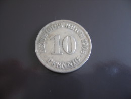 10 Pfennig 1908 - Allemagne - 10 Pfennig