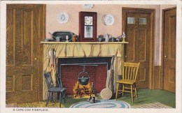 A Cape Cod Fireplace Cape Cod Massachusetts 1924 - Cape Cod