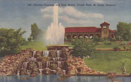 Electric Fountain And Rest House Forest Park Saint Louis Missouri - St Louis – Missouri