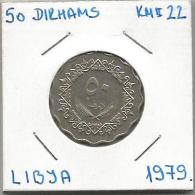 B3 Libya 50 Dirhams 1979. KM#22 - Libyen