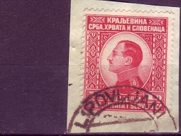 KING ALEXANDER-1 D-POSTMARK-LIPOVLJANI-CROATIA-SHS-YUGOSLAVIA-1924 - Usati