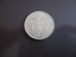 1 Franc 1922 - Belgique - 1 Frank