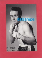 CPA Photo - GRANVILLE ( Manche ) - P. ROSSI , Boxeur - Tram BRES - Photo M. Leroy - Boxing