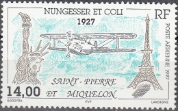 Saint-Pierre & Miquelon 1997 Yvert Poste Aérienne 77 Neuf ** Cote (2015) 6.50 Euro Nungesser Et Coli - Nuevos