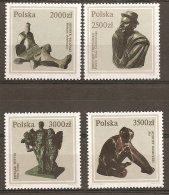 Pologne  Poland Polen Polska  ** MNH   N° YT 3199.202 Sculptures - Unused Stamps