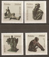 Pologne  Poland Polen Polska  ** MNH   N° YT 3199.202 Sculptures - Nuevos