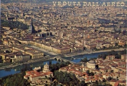 Torino - Panorama Dall'aereo - 421 - Formato Grande Viaggiata - S - Panoramic Views