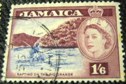 Jamaica 1956 Rafting On The Rio Grande 1s6d - Used - Jamaïque (...-1961)