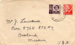 Australia Old Cover Mailed To USA - Cartas & Documentos