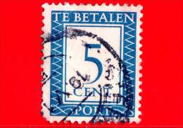 OLANDA - USATO - 1948 - Portzegel - Figure - Segnatasse - Te Betalen - 5 - Strafportzegels