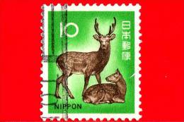 GIAPPONE - NIPPON - USATO - 1972 - Animali - Cervo (Cervus Nippon) - Deer - 10 - Oblitérés