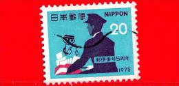 GIAPPONE - NIPPON - USATO - 1973 - Codici Postali - Postino - 20 - Usados