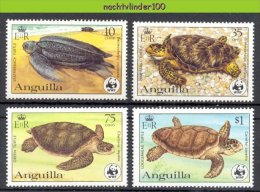 Mmg002s WWF REPTIELEN SCHILDPAD REPTILES TURTLE SCHILDKRÖTE ANGUILLA 1983 PF/MNH - Schildpadden