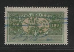 POLAND JUDICIAL COURT REVENUE (OPLATA SADOWA) 1920-21 ISSUE 100M OLIVE-GREEN & BUFF BF#005 - Steuermarken