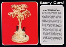 The Silver Tree, Story Card, Broken Hill, New South Wales - Nucolorvue NCV 3445 Unused - Broken Hill