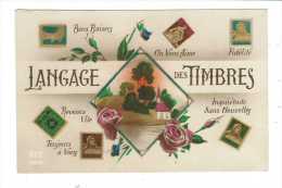 Timbres Sur Carte Postale - Stamps (pictures)