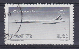 Brazil 1976 Mi. 1521     5.20 (Cr) Concorde Erster Linienflug Rio De Janeiro - Paris Joint Issue W. France & Senegal - Used Stamps