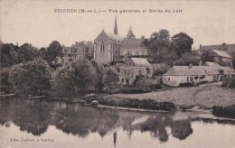 Seiches (49)  Vue Generale Et Bords Du Loir  CPA  Circulee - Seiches Sur Le Loir